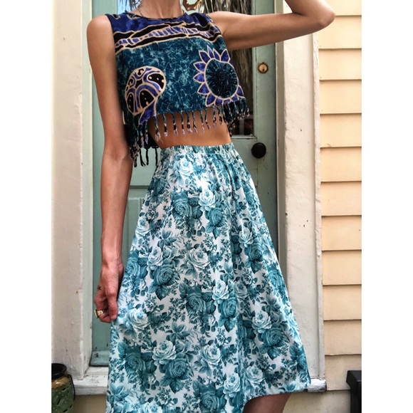 Vintage 70s polyester skirt - Picture 4 of 6